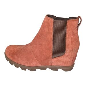 Sorel Women's Joan Of Arctic Wedge II Chelsea Bootie Teak Brown | 8.5